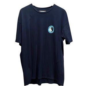 T&C Surf Designs Men’s Navy Blue Graphic Tee Size 2XL waves ocean